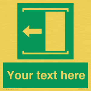 Custom Slide to Open Sign